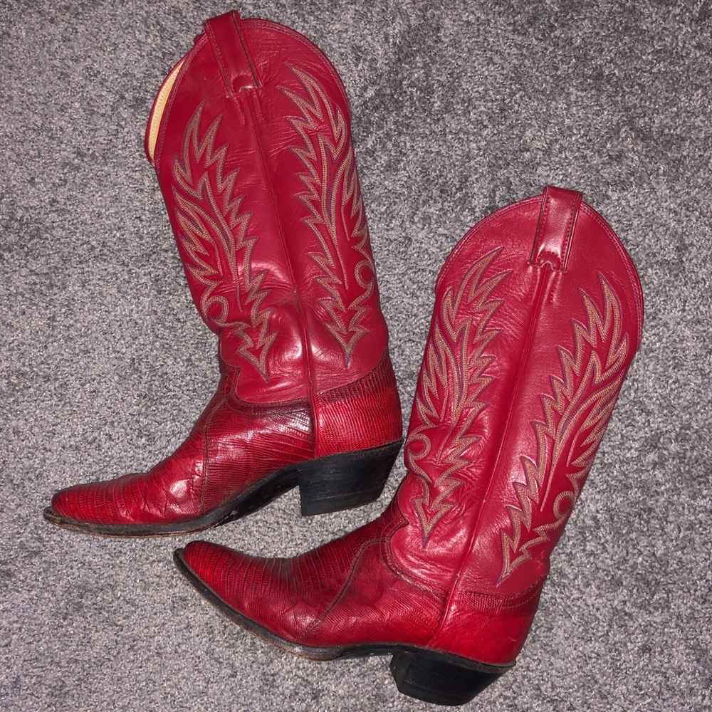 Justin Boots | beautiful Red Cowgirl Boots |
